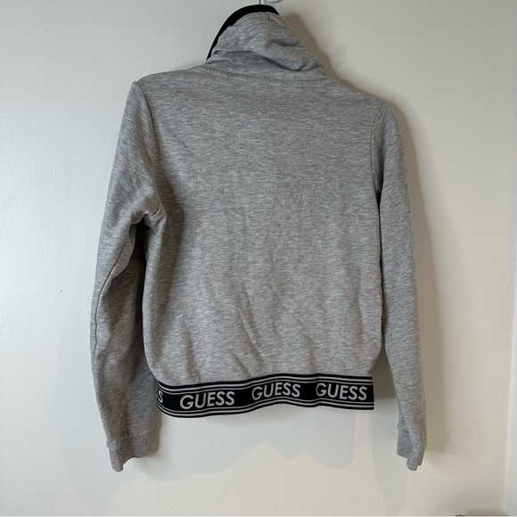 Guess Grey full zip cropped Top - Picture 5 of 8